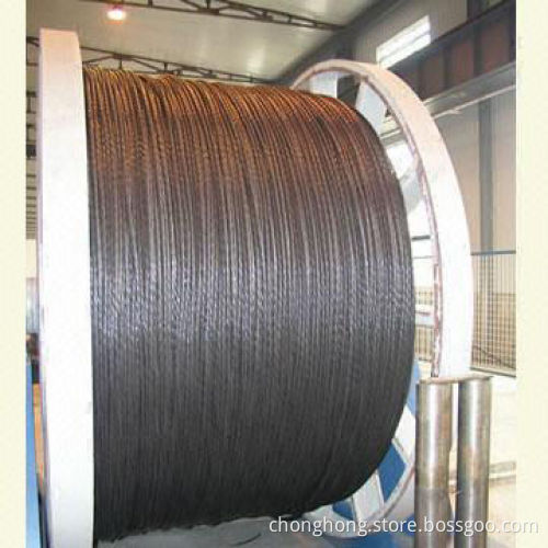 ASTM/BS/EN/GB Low-relaxation Steel Strand for Prestressed Concrete, with 1 x 3, 1 x 7 Structure